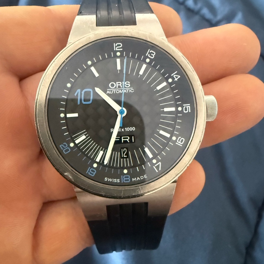 Oris Automatic Black and Silver Smartwatch